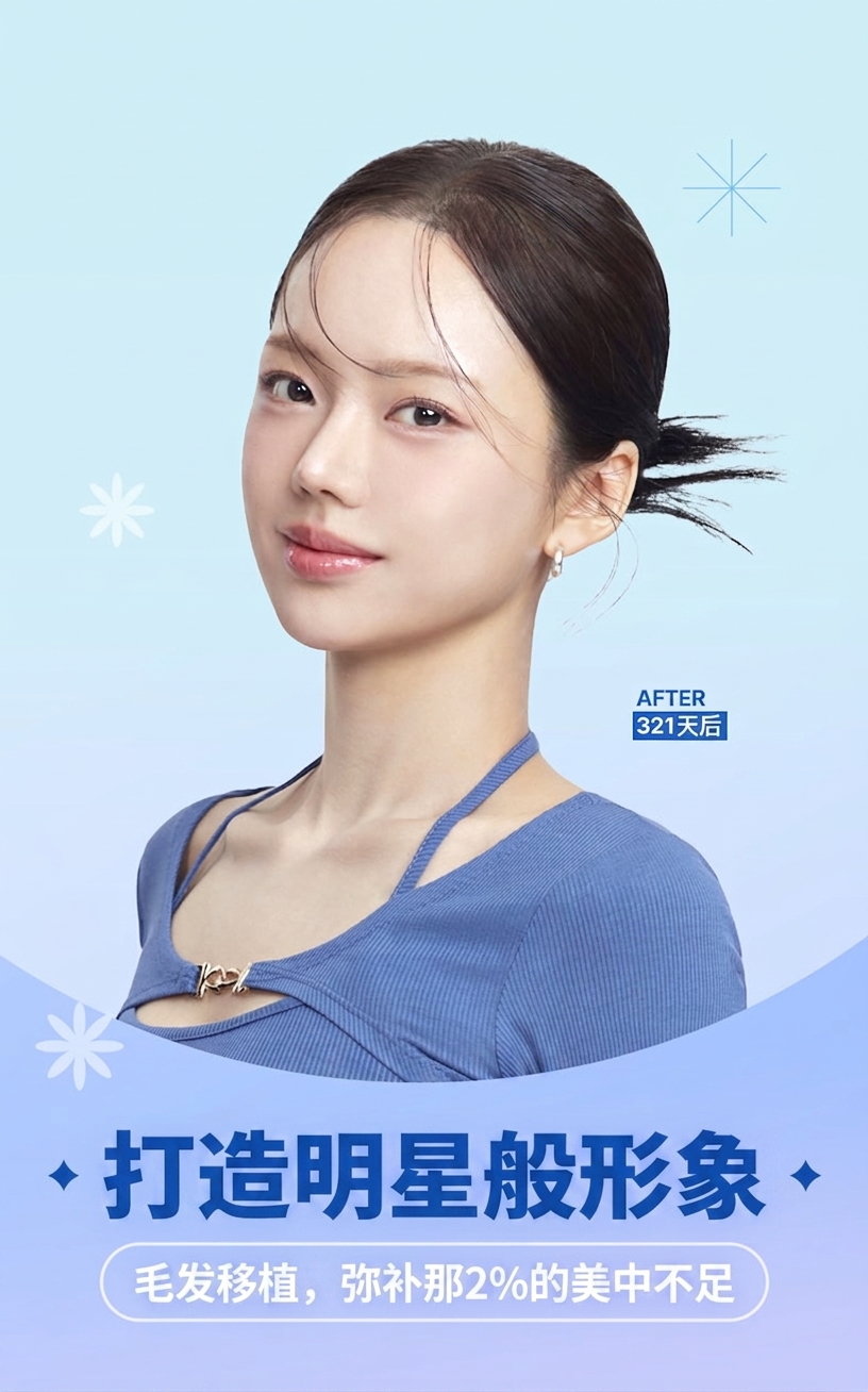从20多岁开始的M型脱发，现在自信心UP！