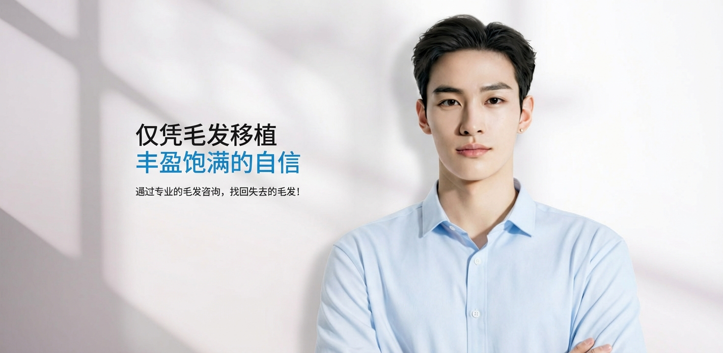 仅凭毛发移植 | 丰盈饱满的自信 | 通过专业的毛发咨询，找回失去的毛发！
