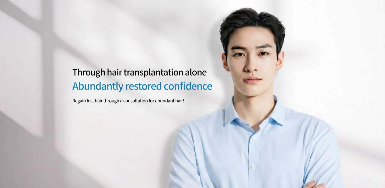 Through hair transplantation alone | Abundantly restored confidence | Regain lost hair through a consultation for abundant hair!